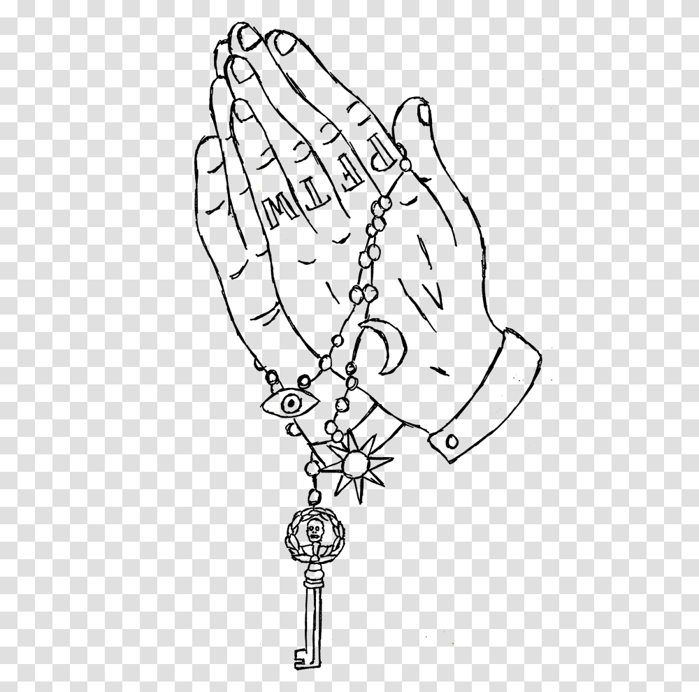 Praying Panic At The Disco Hands, Crystal, Necklace, Jewelry, Accessories Transparent Png