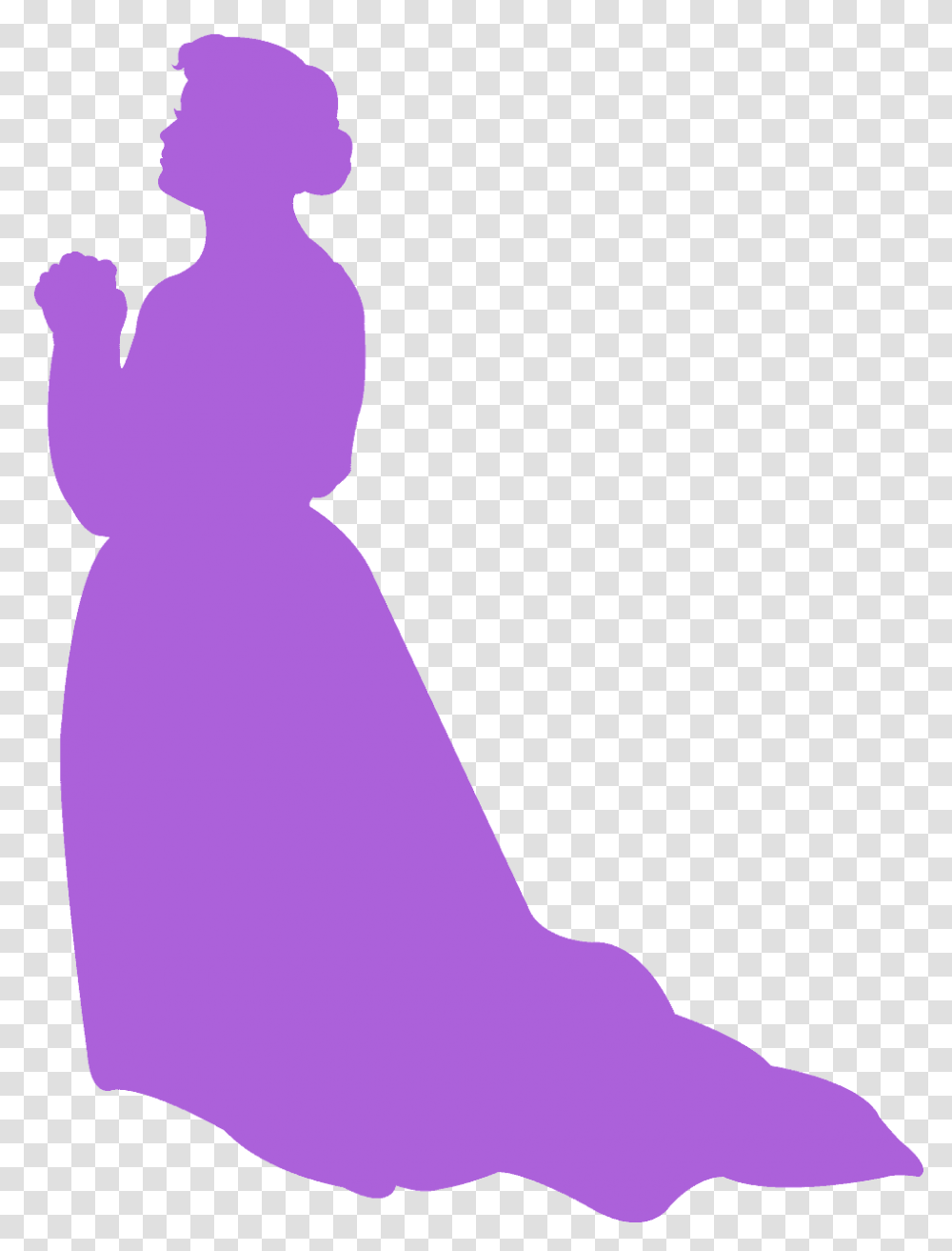 Praying Woman Silhouette Free, Dress, Outdoors, Nature Transparent Png