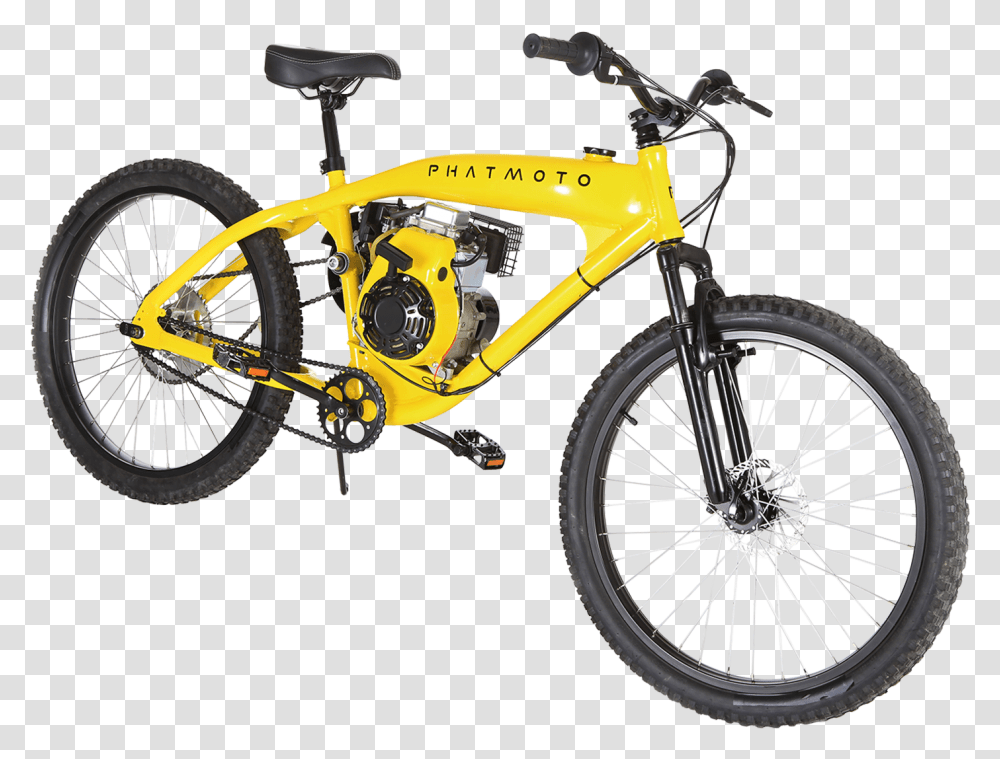 Pre Assembled Gas Bike Kit By Phatmoto Schwinn 27.5 Aluminum Comp, Wheel, Machine, Mountain Bike, Bicycle Transparent Png