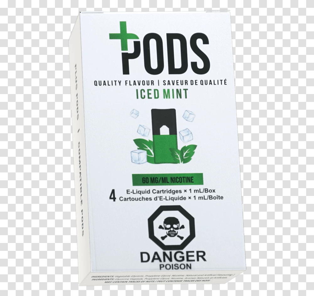 Pre Filled Pods 6 Iced Mint Plus Pods Juul Compatible, Advertisement, Poster, Flyer Transparent Png