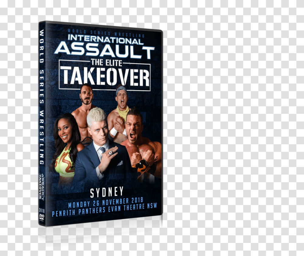 Pre Order Ia Elite Takeover Sydney World Series Wrestling, Poster, Advertisement, Person, Human Transparent Png
