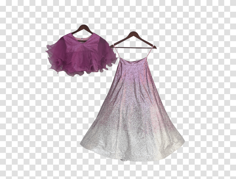 Pre Order Purple Glitter Top With Lehenga New Model Lehenga On Hanger Voilet, Clothing, Apparel, Dress, Skirt Transparent Png