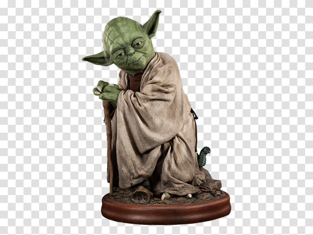 Pre Order Sideshow Star Wars Yoda Life Size Figure Life Size Yoda, Face, Person, Bird Transparent Png