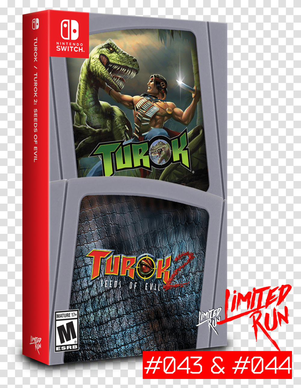 Pre Orders For Physical Copies Of Turok On Nintendo, Person, Human, Dinosaur, Reptile Transparent Png
