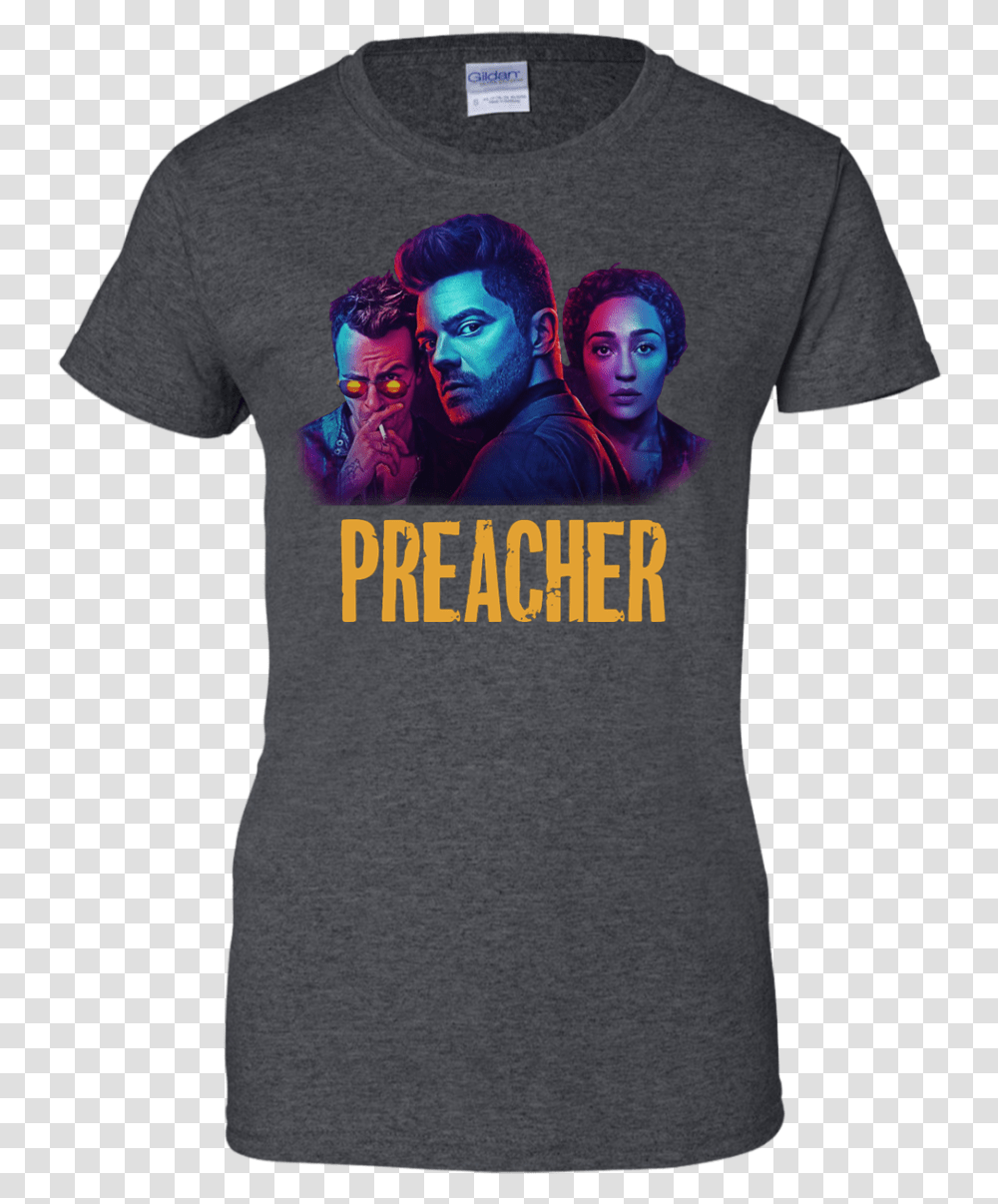 Preacher Season 2 Comic Book Cult Tv Show T Shirttank T Shirt, Apparel, T-Shirt, Person Transparent Png