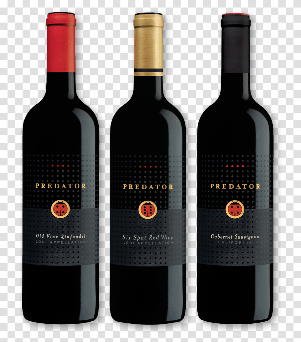 Predator Banner Bottles Ladybug Wine, Alcohol, Beverage, Drink, Red Wine Transparent Png