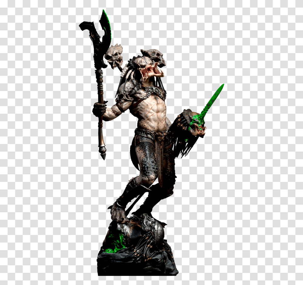Predator Predator Bad Blood Statue, Person, Samurai, Weapon, Costume Transparent Png