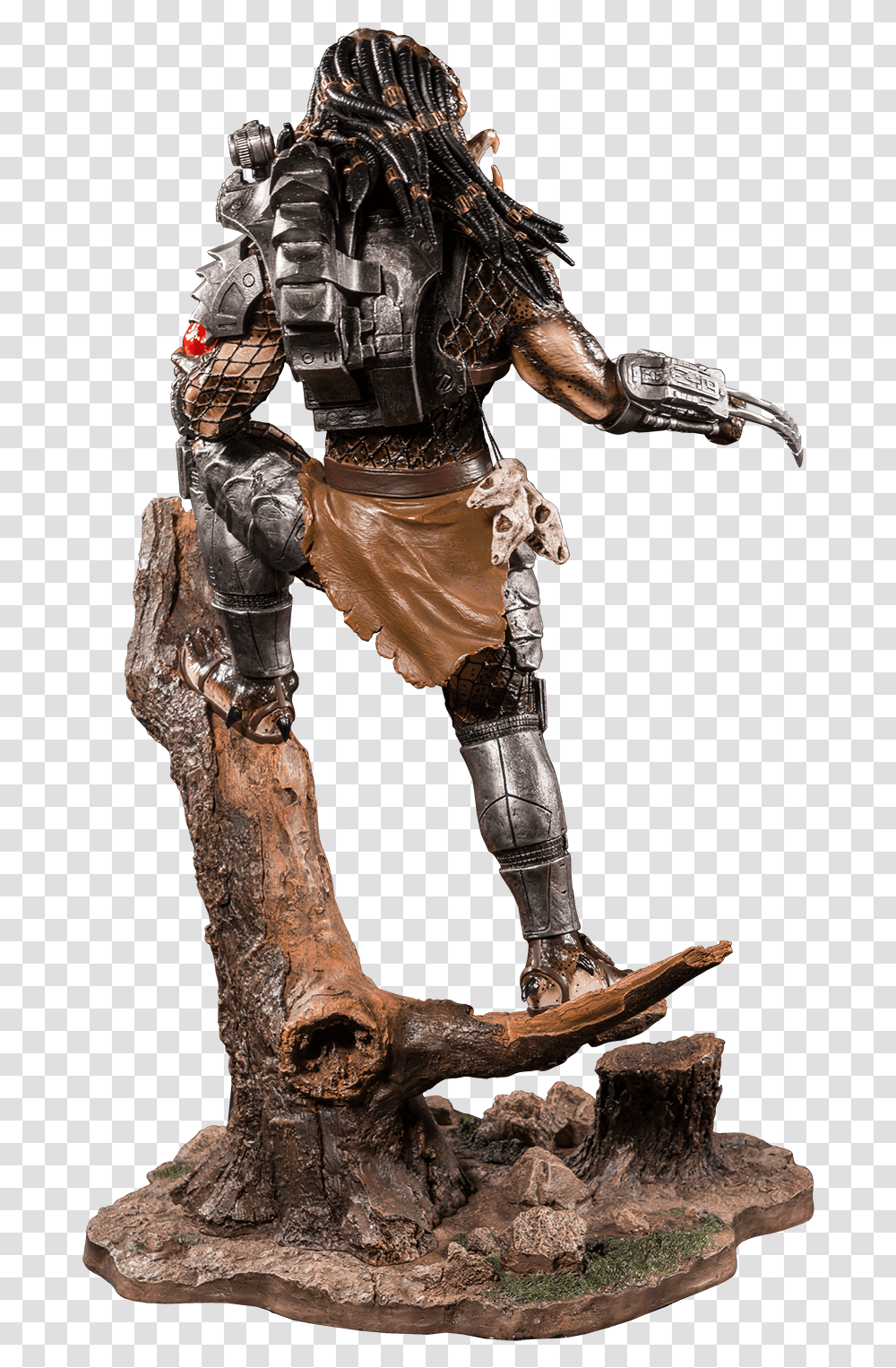 Predator Statue, Person, Human, Armor, Bronze Transparent Png