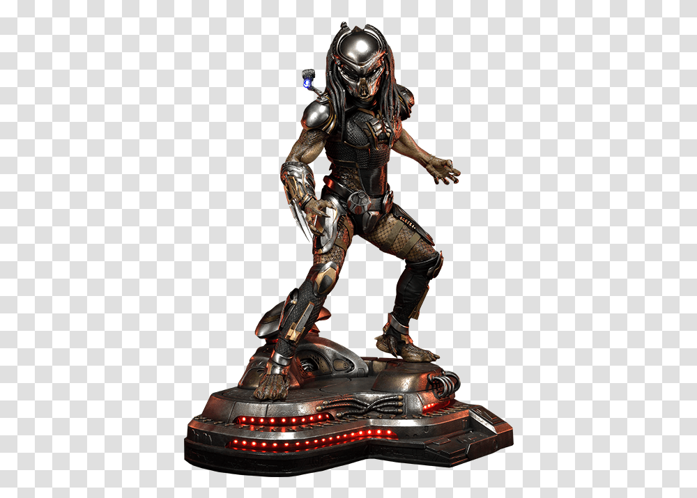 Predator Statue, Toy, Helmet, Person Transparent Png