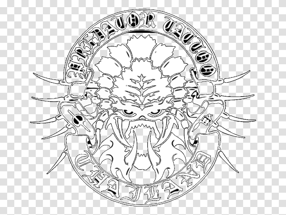 Predator Tattoo Samui Logo Line Art, Emblem, Trademark Transparent Png