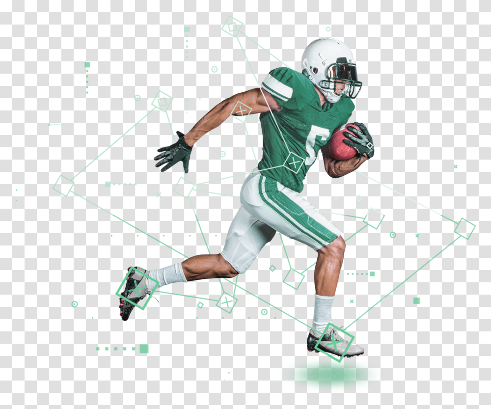 Predictions From Each Foot Strike Kick American Football, Helmet, Clothing, Apparel, Person Transparent Png