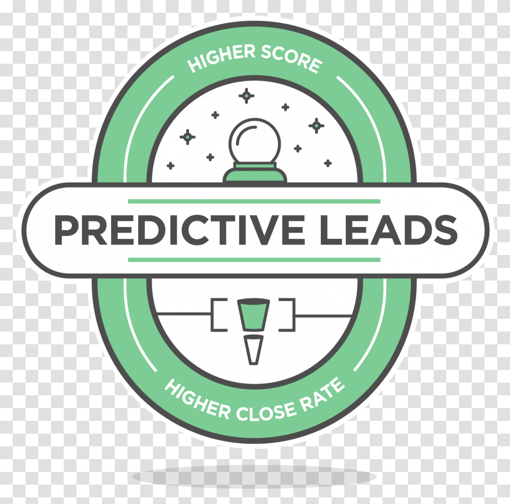 Predictive Leads Badge Icon Circle, Label, Logo Transparent Png