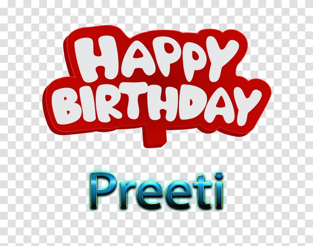 Preeti Happy Birthday Name, Alphabet, Label, Word Transparent Png