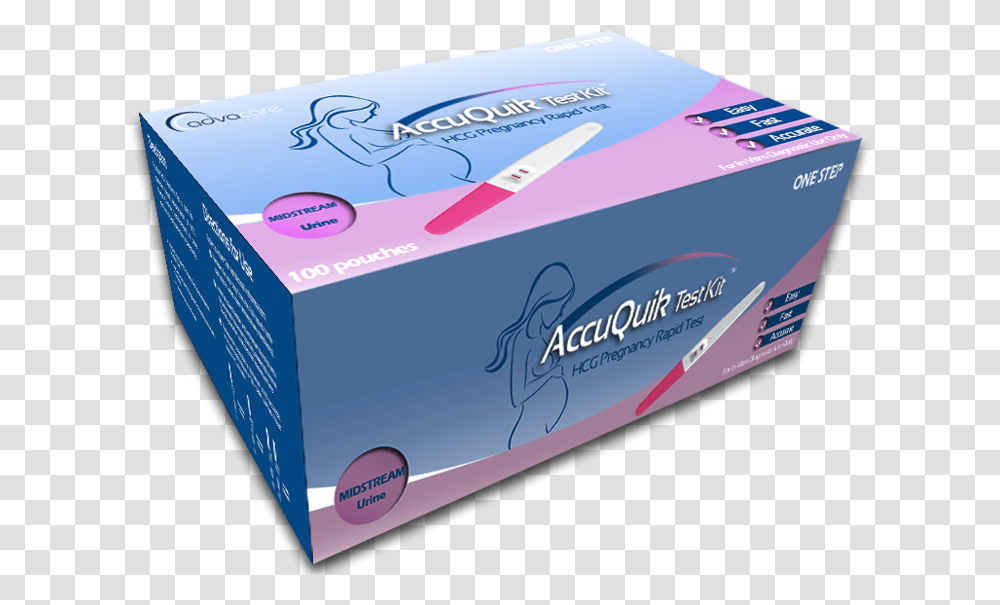 Pregnancy Test Kit Accu Quick Pregnancy Test, Paper, Advertisement, Poster Transparent Png