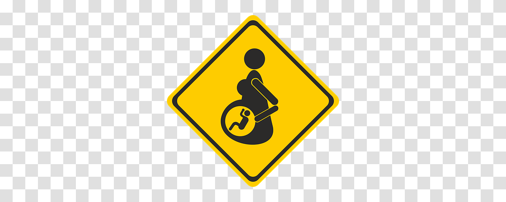 Pregnant Transport, Road Sign Transparent Png