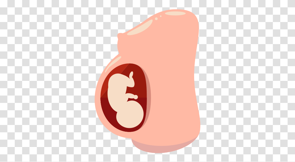 Pregnant Belly Free Icon Of Flat Reproduction, Text, Ear, Mouth, Lip Transparent Png