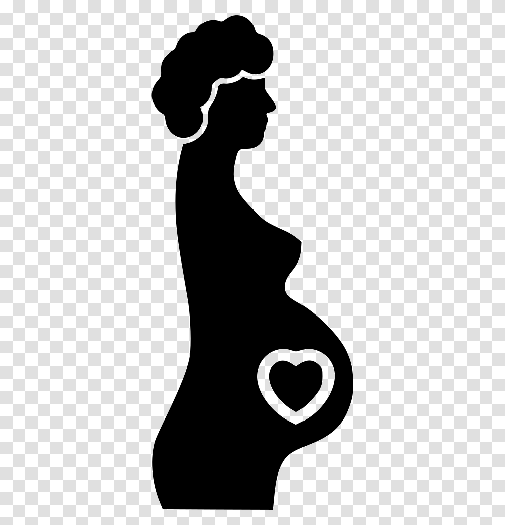 Pregnant Icon, Silhouette, Stencil, Person, Human Transparent Png