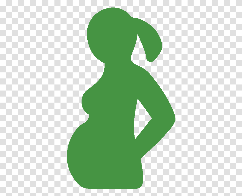 Pregnant Mom, Alien, Silhouette, Green Transparent Png