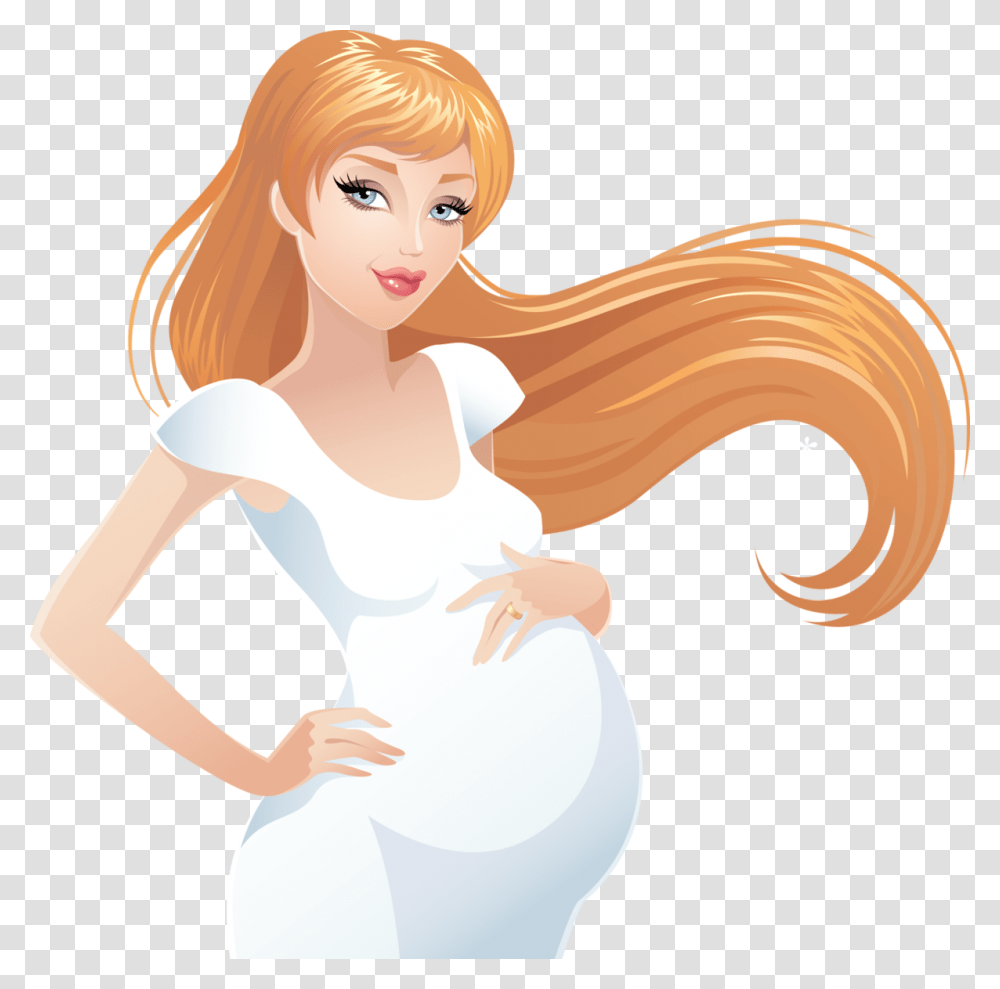 Pregnant Mother Clipart Mom Pregnant Clipart, Person, Human, Hair Transparent Png