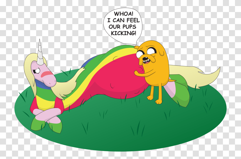 Pregnant Rainicorn Adventure Time Jake Is Pregnant, Book Transparent Png