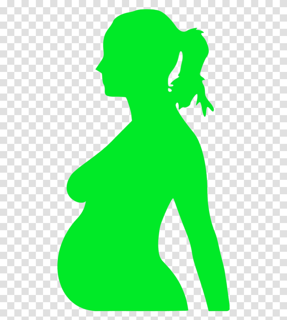 Pregnant Vector Umbrella Silhouette Clip Art Free Pregnant Clip Art, Green, Back Transparent Png