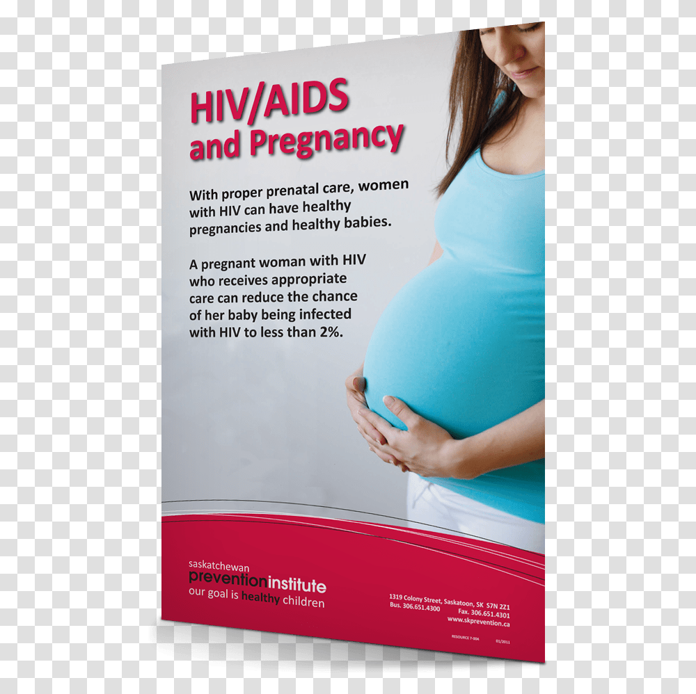 Pregnant With Hiv Brochure, Person, Female, Poster Transparent Png