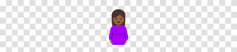 Pregnant Woman Medium Dark Skin Tone Emoji On Google Android, Sleeve, Long Sleeve, Person Transparent Png