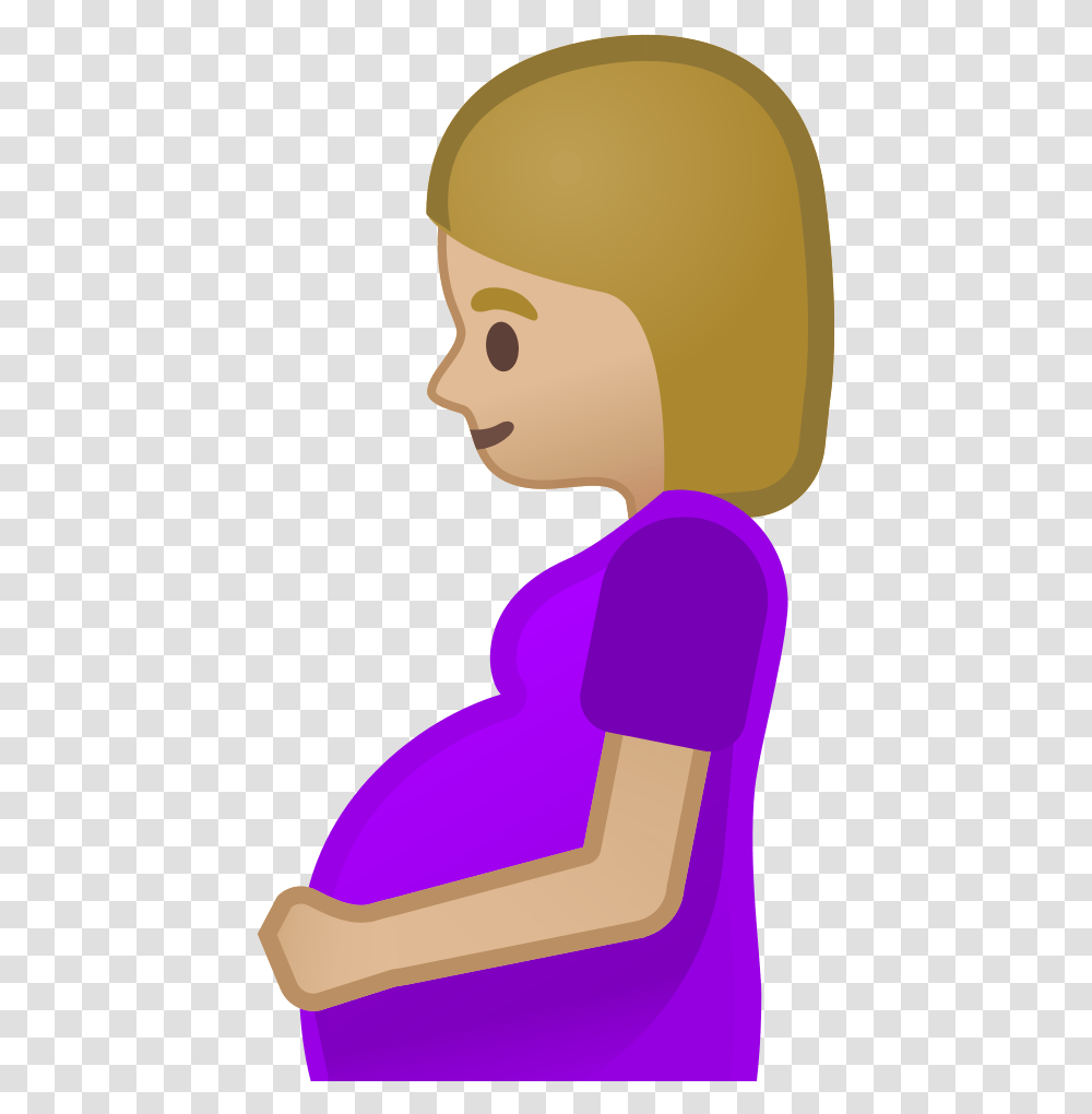 Pregnant Woman Medium Light Skin Tone Icon Pregnant Emoji, Cushion, Headrest Transparent Png