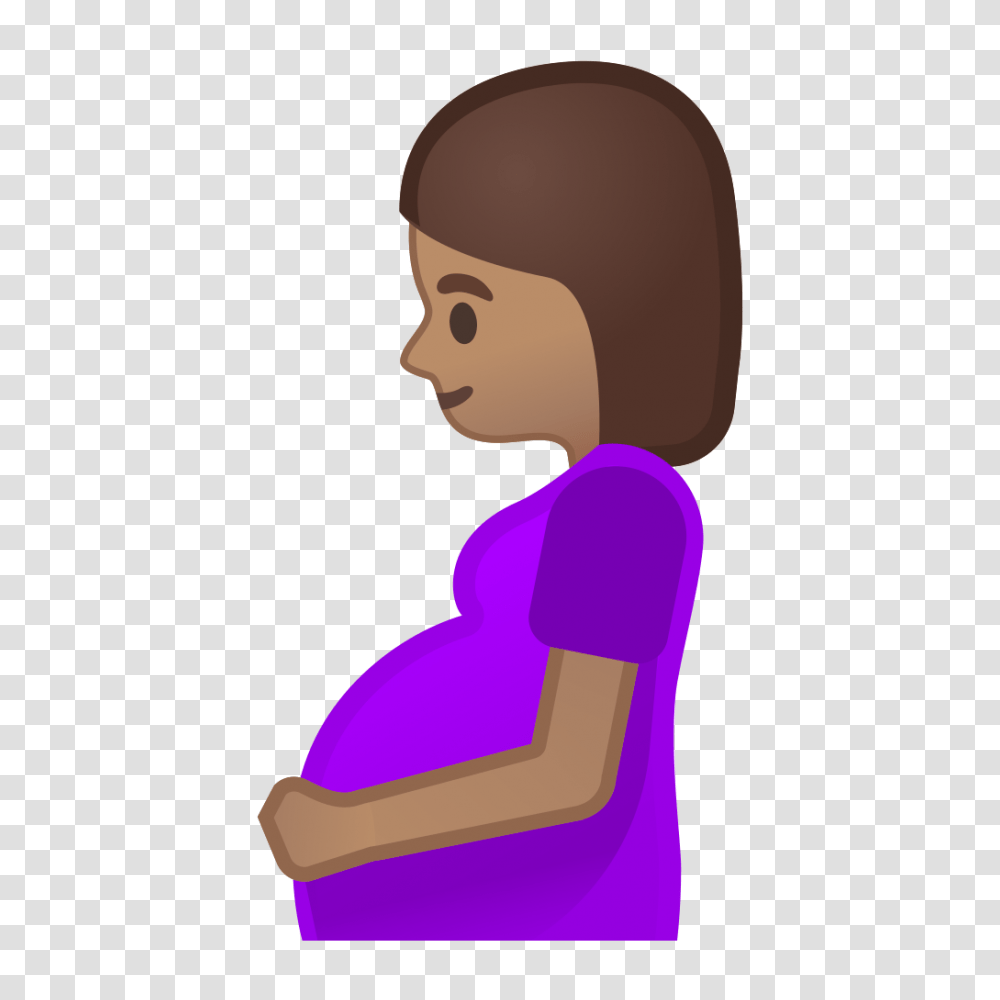 Pregnant Woman Medium Skin Tone Icon Noto Emoji People Family, Arm, Female, Girl, Face Transparent Png