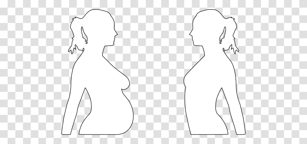 Pregnant Woman Silhouette Clip Art Free, Back, Label, Plot Transparent Png