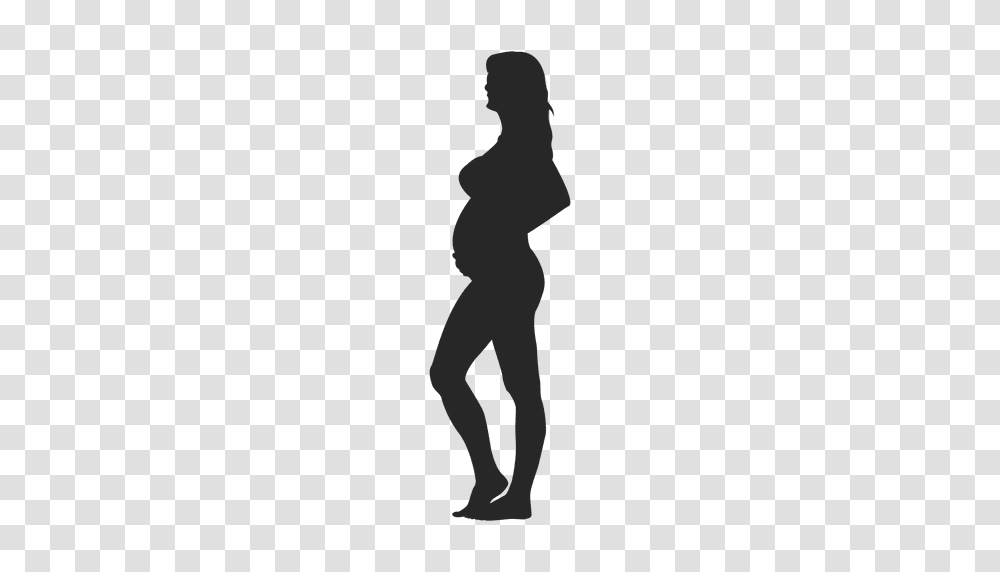 Pregnant Woman Standing, Person, Silhouette, Nature, Outdoors Transparent Png