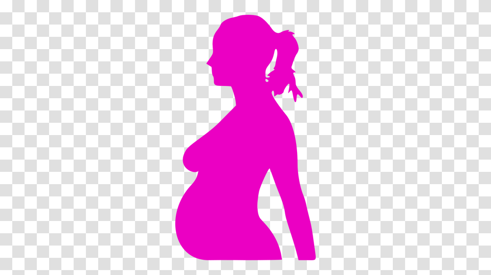 Pregnant Woman Vector Illustration, Silhouette, Person, Back Transparent Png