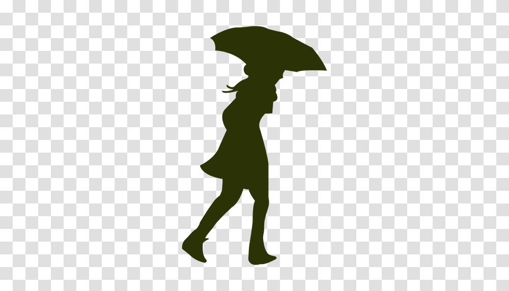 Pregnant Woman With Umbrella Clipart Clip Art Images, Silhouette, Green, Person, Leisure Activities Transparent Png
