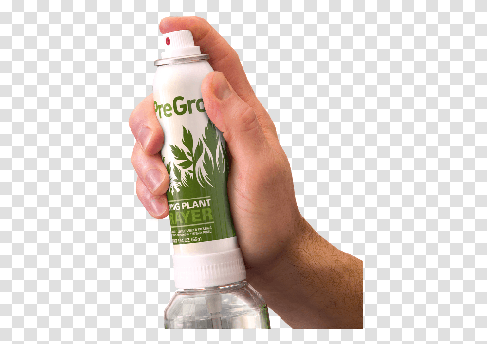 Pregro Plant Sprayer Hand On Spray, Person, Human, Cosmetics, Tin Transparent Png