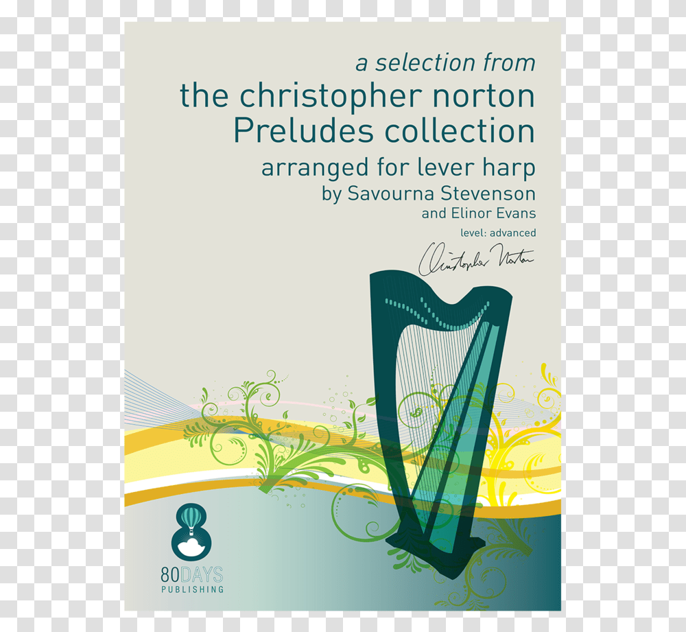 Preludes Collection 1 For Lever Harp Cover Print For Harp, Floral Design, Pattern Transparent Png