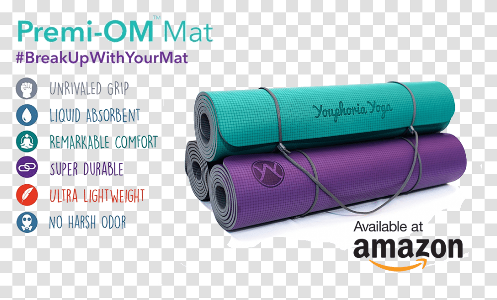 Premi Om The Yoga Mat Designed For Yogis By Yogis Yoga Mat Features, Poster, Advertisement, Apparel Transparent Png
