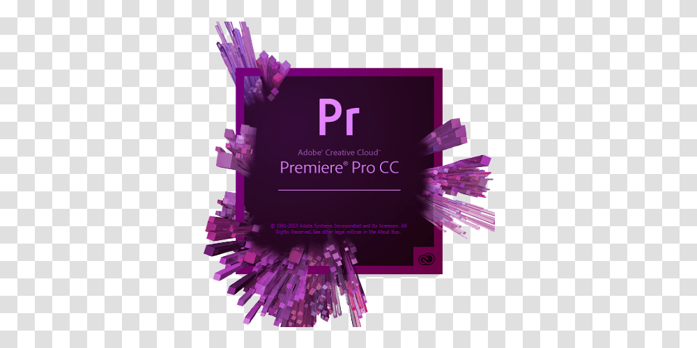 Premiere Procc2013 Splash Creative Blog By Adobe Logo Adobe Premiere Pro, Purple, Text, Paper, Graphics Transparent Png