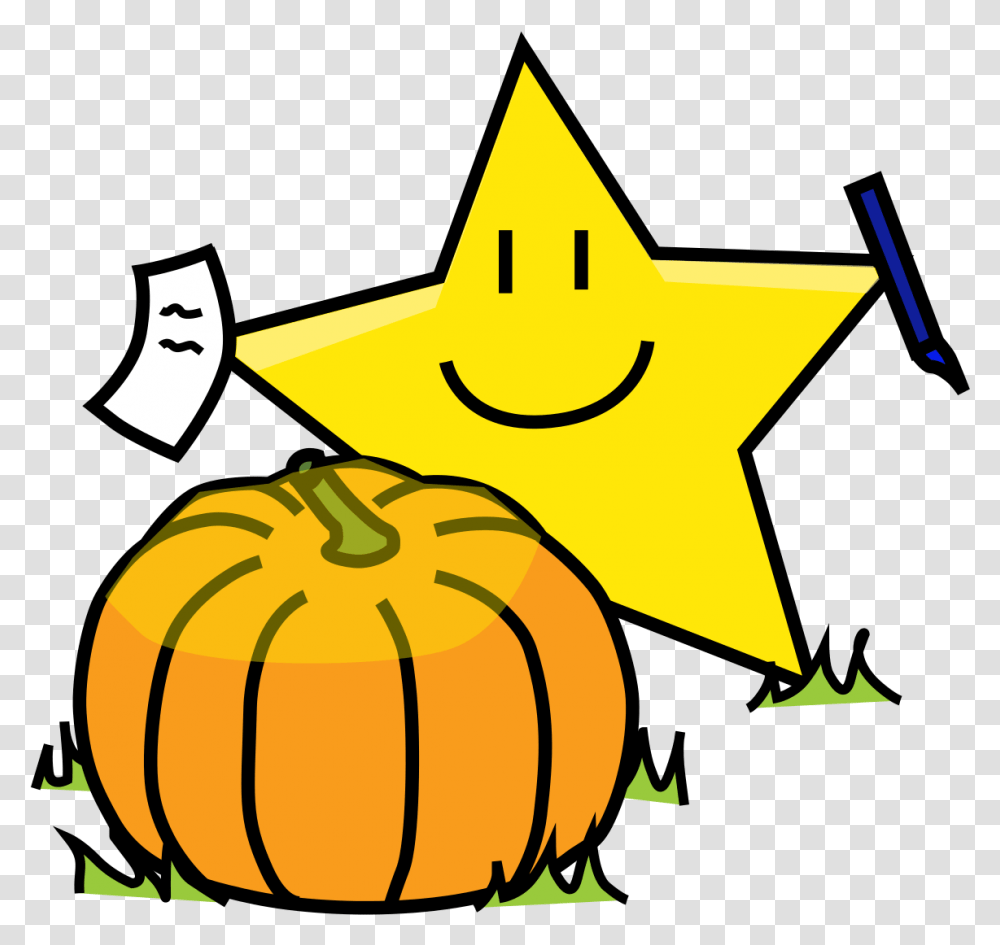 Premio Calabazas Y Zapallos Happy, Star Symbol, Plant, Pumpkin, Vegetable Transparent Png