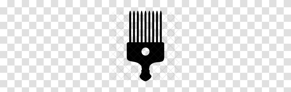Premium Afro Pick Icon Download, Pattern, Rug, Grille Transparent Png