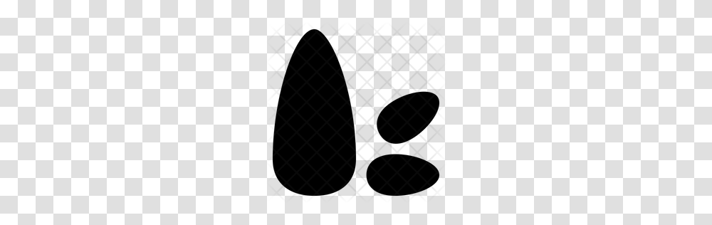Premium Almonds Icon Download, Silhouette, Pattern, Rug Transparent Png