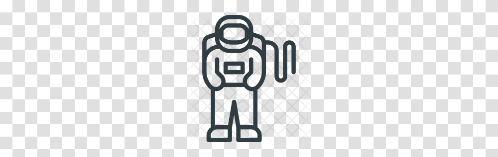 Premium Astronaut Icon Download, Rug, Gate, Fence, Stencil Transparent Png