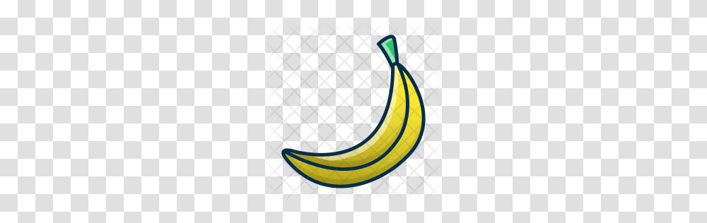 Premium Banana Icon Download, Plant, Fruit, Food, Rug Transparent Png