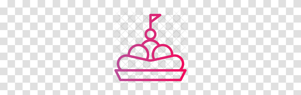 Premium Banana Split Icon Download, Heart, Triangle, Rug, Poster Transparent Png