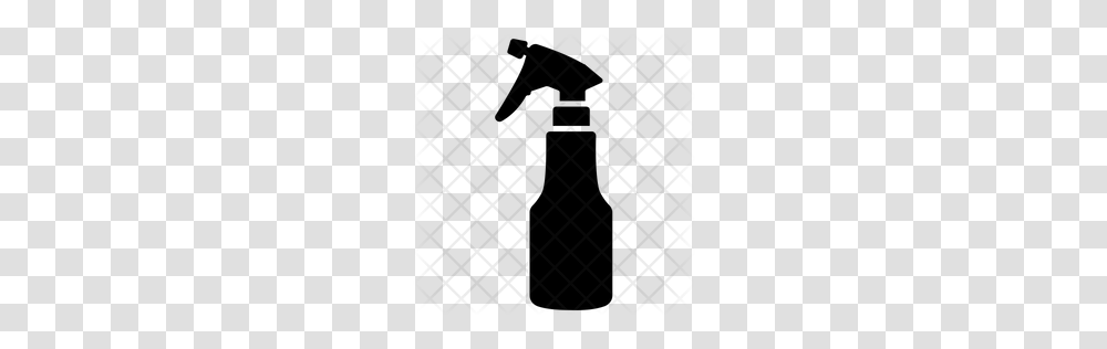 Premium Barber Spray Bottle Icon Download, Pattern, Rug, Silhouette, Gray Transparent Png