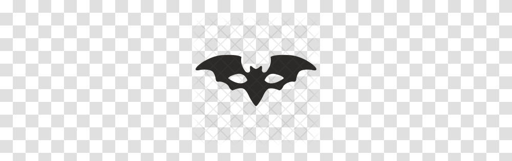 Premium Batman Mask Icon Download, Rug, Silhouette, Grille, Cross Transparent Png