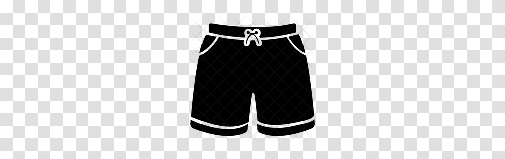 Premium Beach Shorts Icon Download, Pattern, Back, Grille, Fence Transparent Png