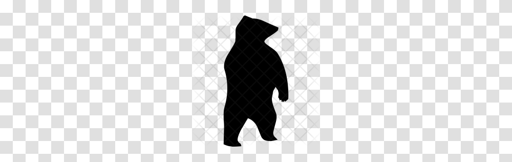 Premium Bear Icon Download, Rug, Silhouette, Grille, Pattern Transparent Png