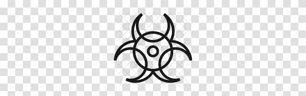 Premium Biohazard Icon Download, Rug, Pattern, Grille Transparent Png