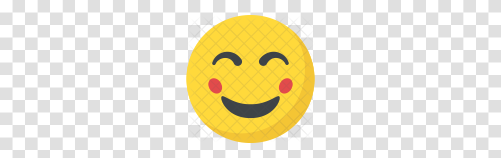 Premium Blushing Face Icon Download, Pac Man, Balloon Transparent Png
