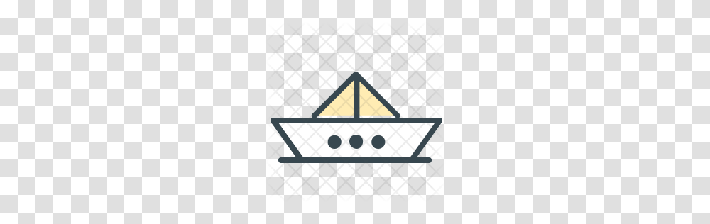 Premium Boat Icon Download, Triangle, Rug, Logo Transparent Png